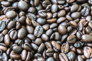 roasted coffee beans, can be used as a background.