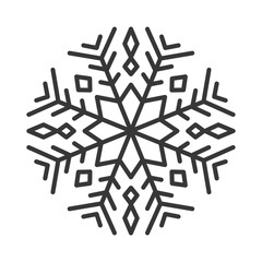 christmas snowflake isolated icon vector illustration design
