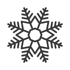 christmas snowflake isolated icon vector illustration design