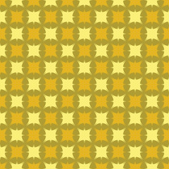 Seamless background pattern with repeating square ornament on the green khaki background. Vector eps illustration