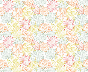 leaf texture vector seamless foliage autumn pattern