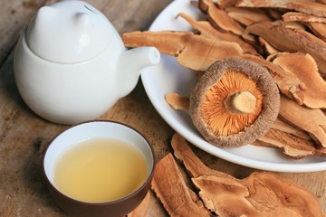 Ganoderma lucidum hot tea