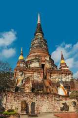 Fototapeta na wymiar Wat Yai Chaimongkhon, Ayuthaya, Thailand