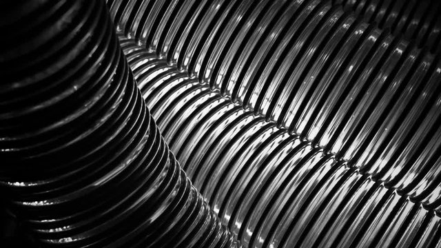 Black and white pipes industrial background