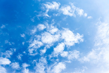 Fototapeta na wymiar blue sky with cloud closeup Blue sky with clouds background blue sky background with tiny clouds Sky daylight. Natural sky composition. Element of design.