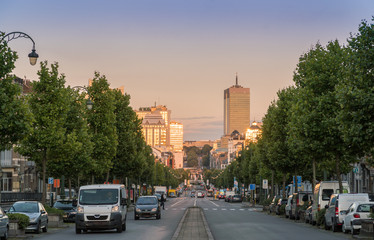 Golden hour in Brussels