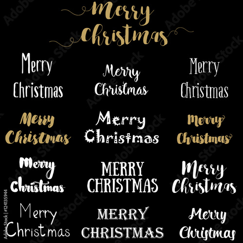 Handlettering weihnachtskarte typografie spruch weihnachtskarten sprüche kalligraphie calligraphy schriftzug handletteren weihnachtsgedanken weihnachtszeit weihnachtsbuchstaben kerstbrieven zelfgemaakte kerstkaarten alfabet kerstknutsels lettered label160 "Merry Christmas Lettering Design Set. Vector illustration EPS10