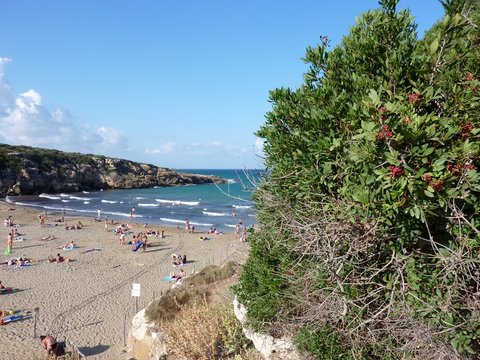 Cala mosche beach in Vendicari, Siracusa, Sicily, Italy