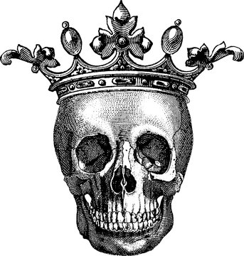 recommend clip art: Vintage image human skull