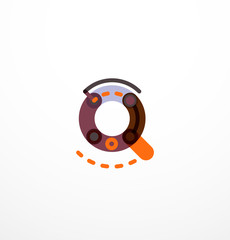 Linear business logo letter