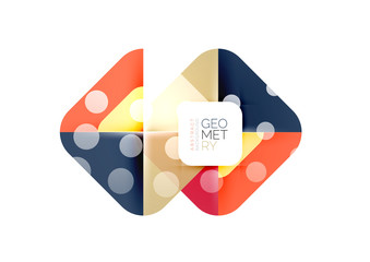 Modern square abstract background