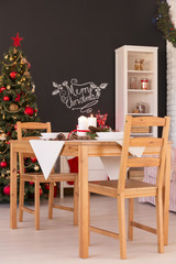 Noel dinner table decoration