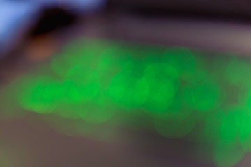 Blurlight green background.