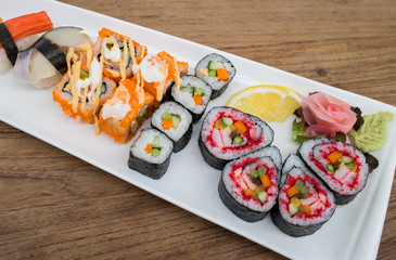 Japanese sushi set