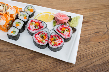 Japanese sushi set