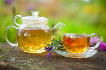 green tea in beautiful cup