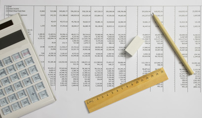 Profit and Loss analysis, business, account concept.