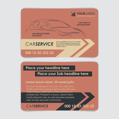 A5, A4 set service car business card templates. Auto repair Leaflet Brochure Flyer templates. Vector illustration.