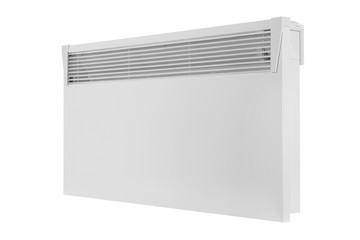 Electric radiator on a white background
