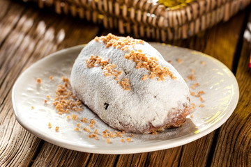 Glühwein und Weihnachts stollen 