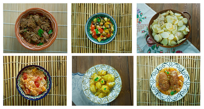 Food set oriental cuisine