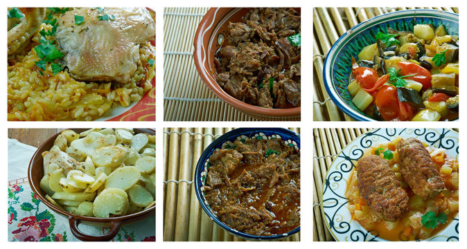 Food set oriental cuisine