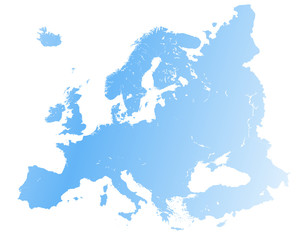  Europe  vector high detailed map