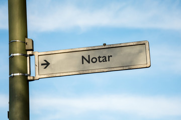 Schild 67 - Notar