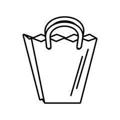 shopping bag market isolated icon vector illustration design