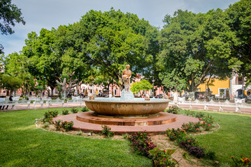 Fountain And Main Plaza