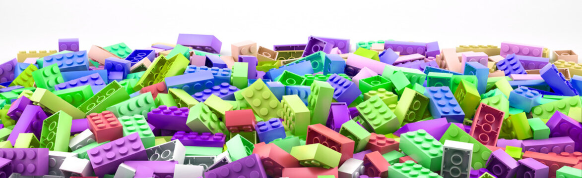 Plastic building blocks