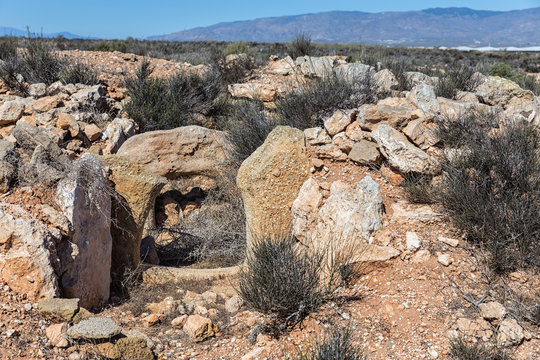 Megalithic Necropolis of El Barranquete.
Almeria. Andalucia. Spain.
