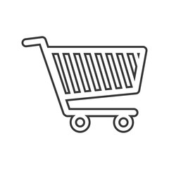 shopping cart market isolated icon vector illustration design