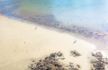 Luoghi da visitare: spiagge e mare. L'Oceano Atlantico nella città di La Coruna, in Spagna