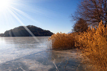 Lago di Serraia in Winter - Trentino Italy
