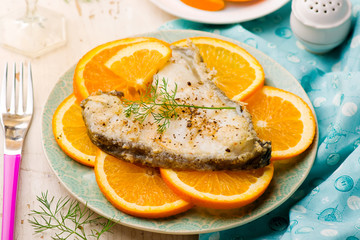 Orange Halibut Steaks