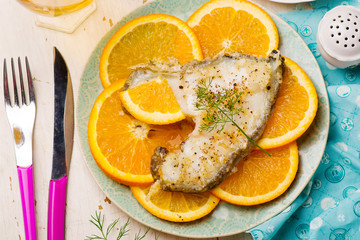 Orange Halibut Steaks