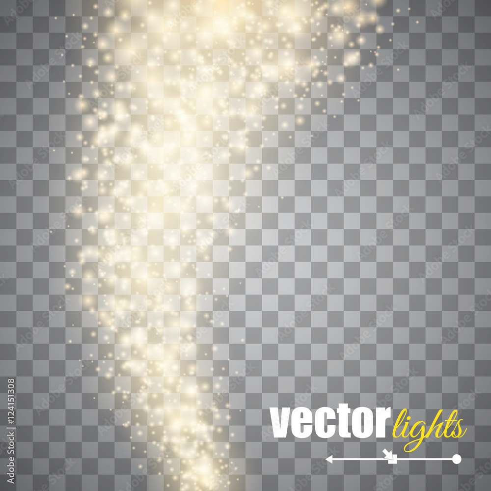 Aufkleber vector gold glitter wave abstract background. glittering star dust trail sparkling particles isolate