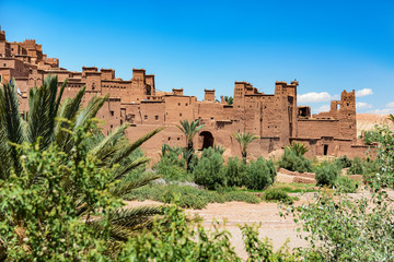 Fototapeta na wymiar ancient kasbah ait benhaddou in morocco