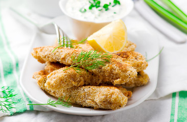 Fish Fingers and Sweet Potato Oven-Fries