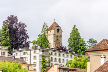 Historic city center of Lucerne with on sky clouds, Canton of Lucerne, Switzerland