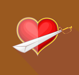 Heart with Sword
