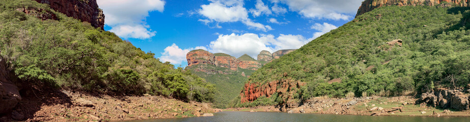 Boat ride view of Blyderivierpoort Dam, Panorama, view through m