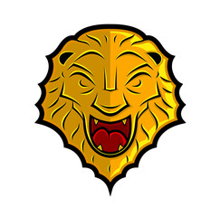 Lion Head Shield Design