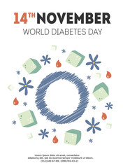 vector diabetes day illustration