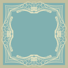 Swirly vintage frame.