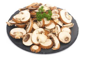 Champignons frais émincés