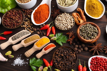 Spices and herbs.