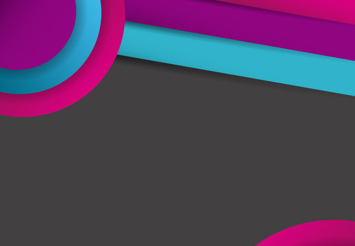 Multicolor 3D Abstract Geometric Background Template