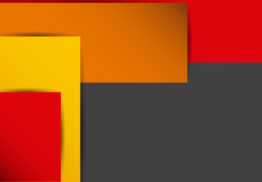 Red and Yellow Abstract Geometric Background Template